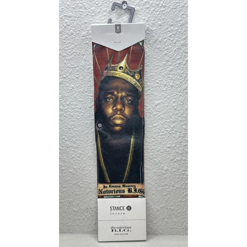 Stance Anthem Socks The Notorious B.I.G In Loving Memory Size Medium 8-10.5